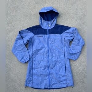 Columbia Blue Hooded Jacket Women Size Small